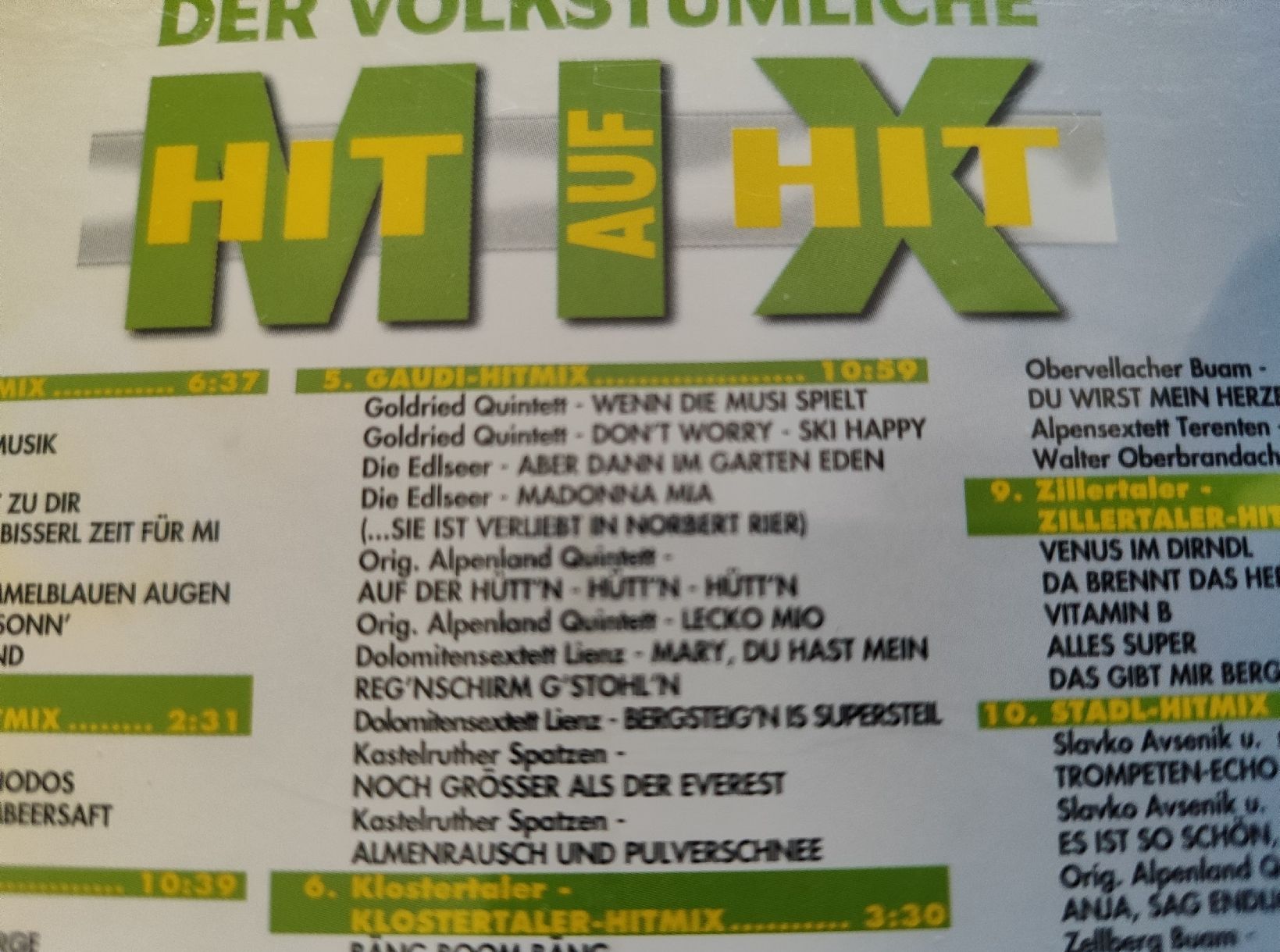 CD: CD, der Volkstümliche Mix, Hit auf Hit  – Usato da Madiswil venduto da marmotte63 4