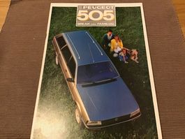 Peugeot 505 Break Verkaufsprospekt 1986