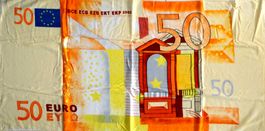 Badetuch Strandtuch Frotteetuch - Motif Geldschein EURO 50