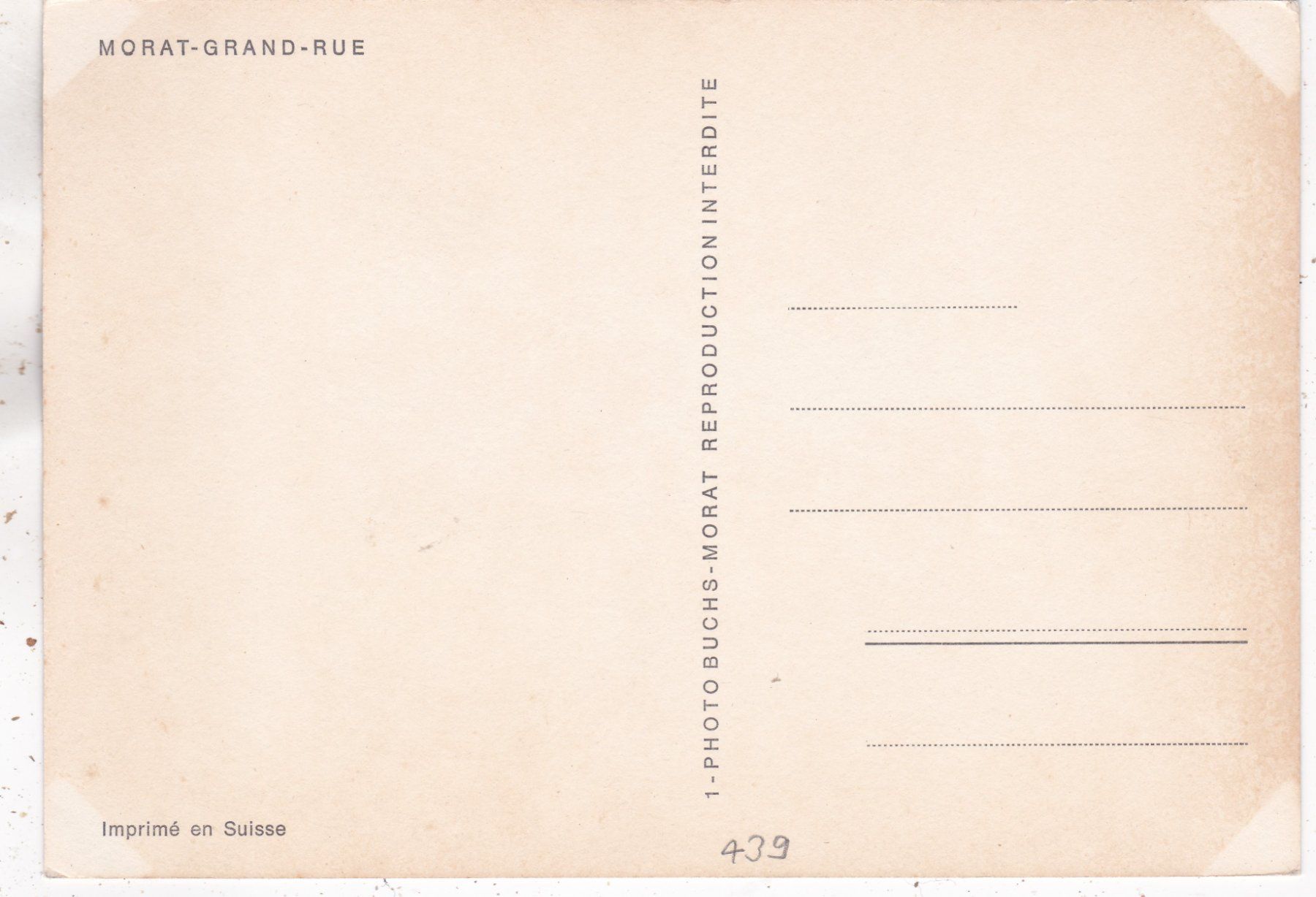 Cartoline postali: Morat Murten Grand Rue – Usato da Herisau venduto da Lisegrat2008 1