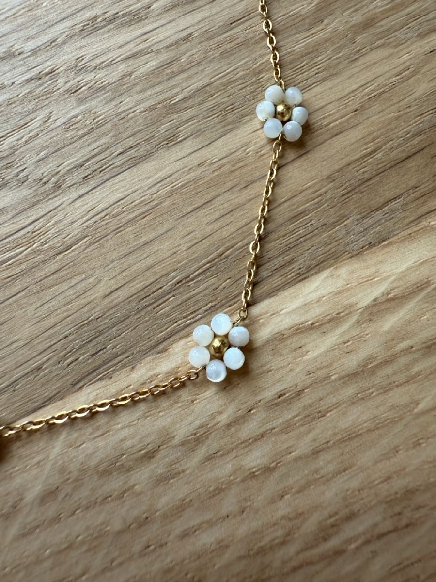 Catenine: Les Cleias Paris Halskette und Armkette mit Blumenperlen – Nuovo (secondo la descrizione) da Sarmenstorf venduto da Nathaliie_21 3