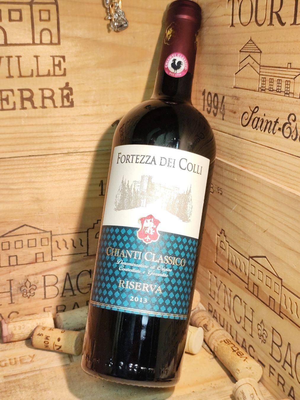 Vino: Chianti Classico Riserva 2013 - Fortezza dei Colli, Top! – Nuovo e nell'imballaggio originale da Büsserach venduto da Vintage-vins