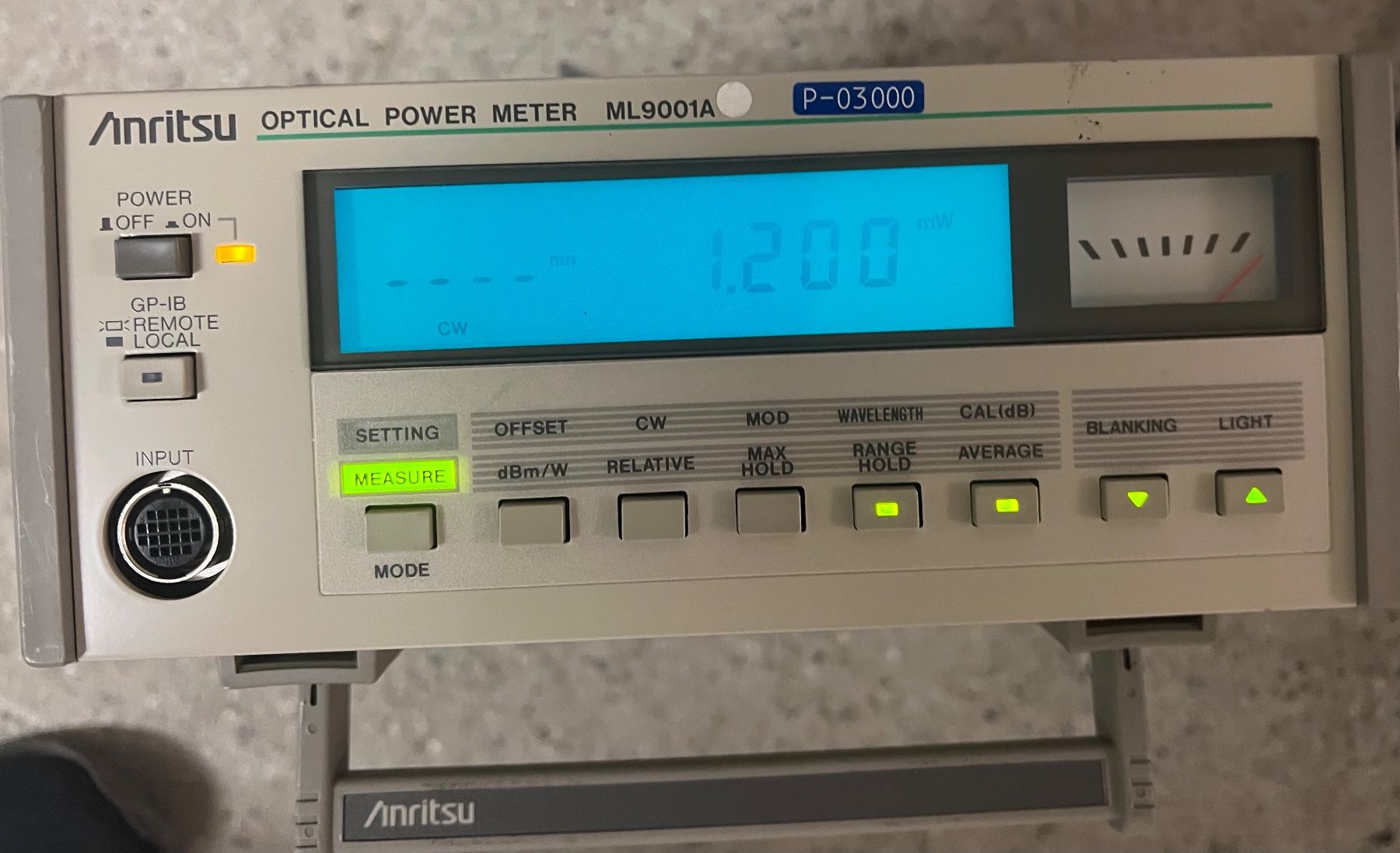 Anritsu Misurare: Anritsu ML9001A Optical Power Meter Messgerät top – Usato da Oberhofen Thun'see venduto da SwissTreasure