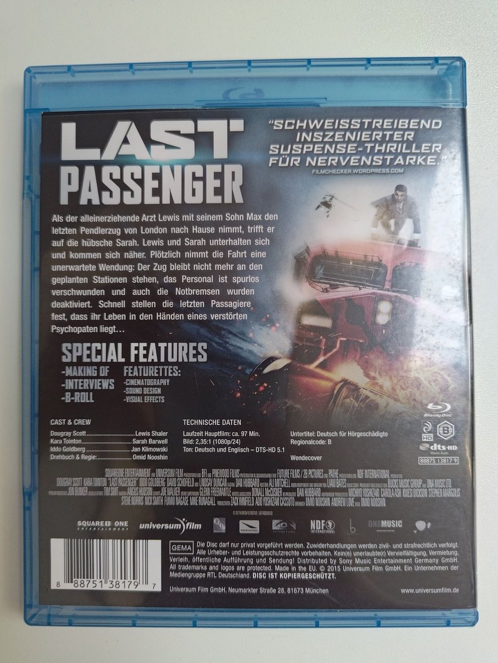Tutti i DVDs: Last Passenger – Usato da Liestal venduto da Kratzilla 2