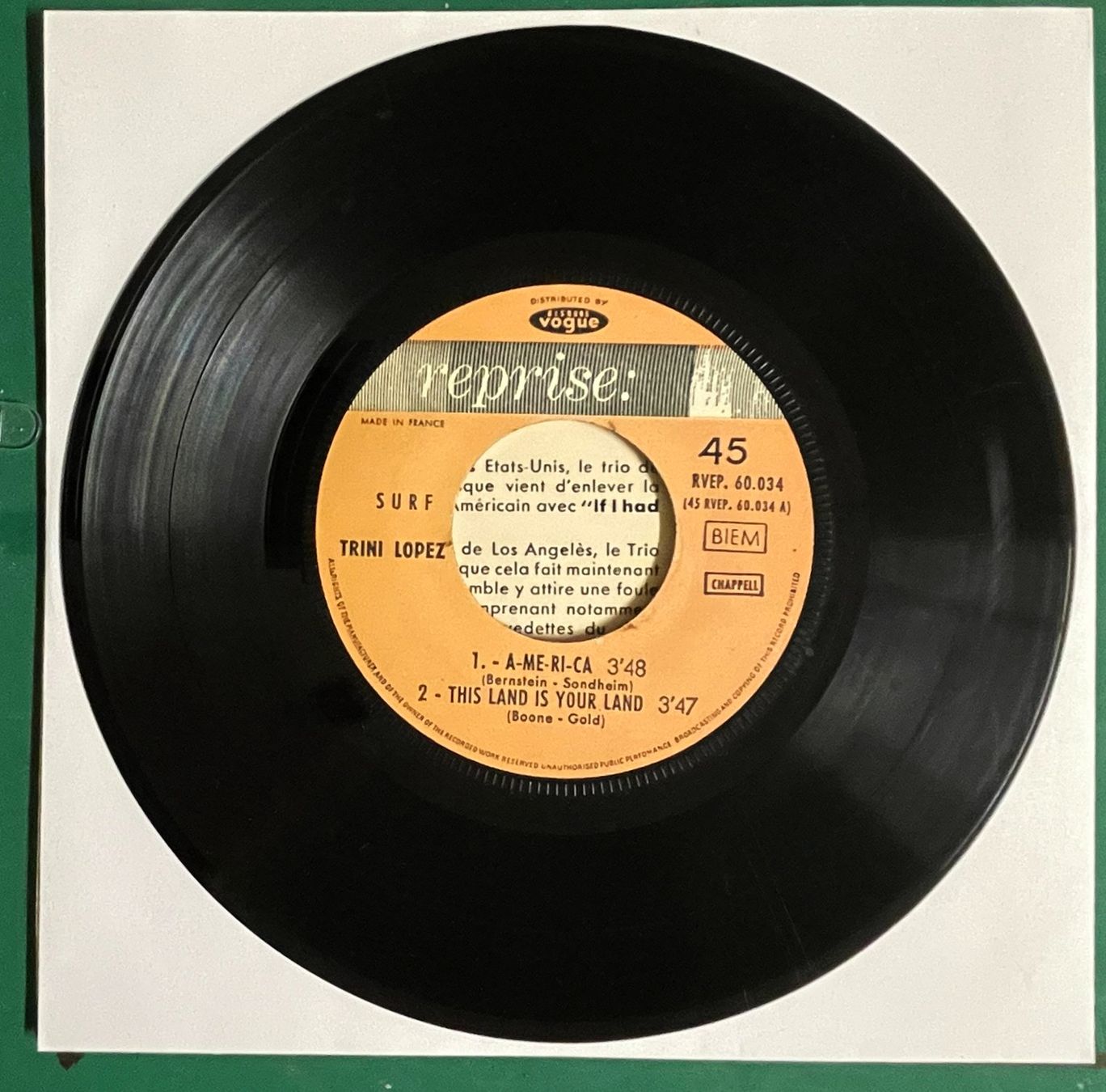 Dischi in vinile: EP: TRINI LOPEZ - If I Had A Hammer – Usato da Frenkendorf venduto da Yard-Sale-2000 2