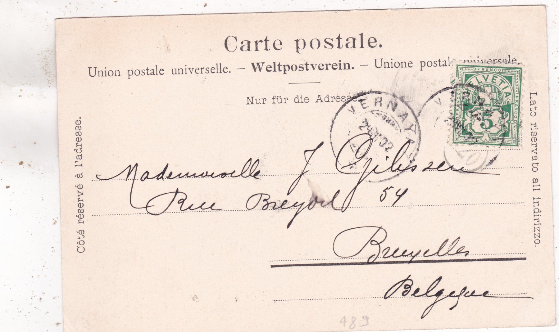 Cartoline postali: Pisse-vache 1902 – Usato da Herisau venduto da Lisegrat2008 1