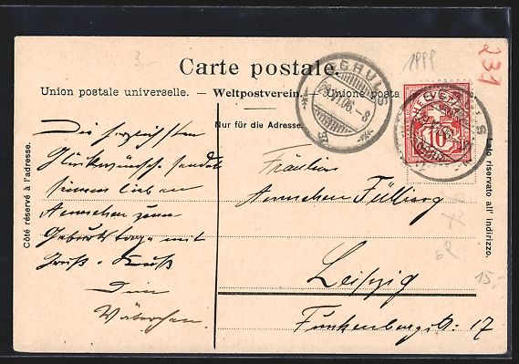 Ansichtskarten: Schweizerische Gebirgspost, Postkutsche  – Gebraucht aus Berlin von bartko-reher 1