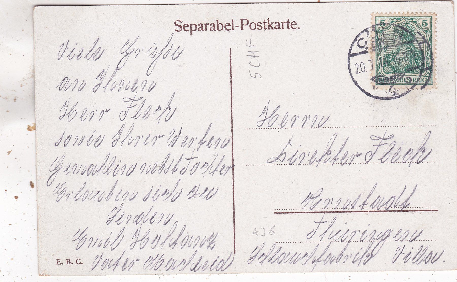 Cartoline postali: Deutschland Köln Dom 1914 – Usato da Herisau venduto da Lisegrat2008 1