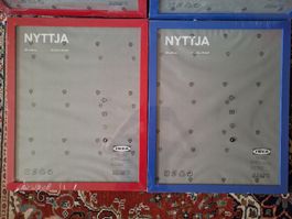 4er Set IKEA NYTTJA Rahmen 40x50 cm neu (2xrot & 2xblau) OVP