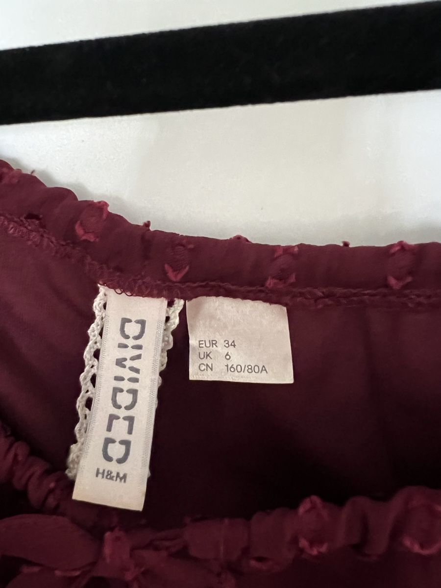 H&M Vestiti: H&M Kleid, bordeaux, Grösse 34 – Nuovo (secondo la descrizione) da Zürich venduto da anna_ri 2