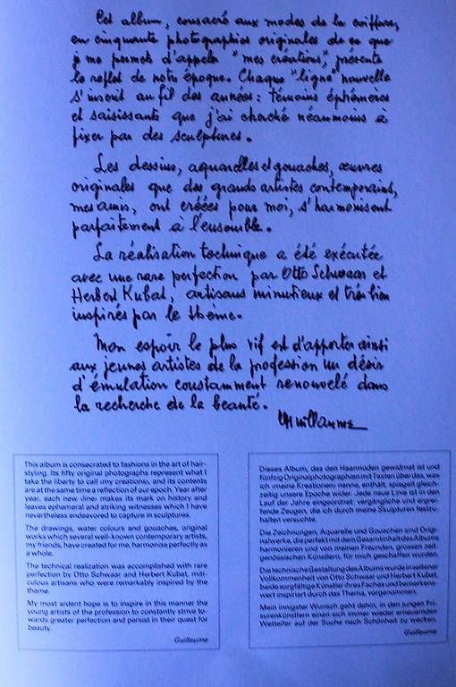 Libri: Creativité de Guillaume, limit.Auflage, Haarkunst – Usato da Olten venduto da retreat10 2