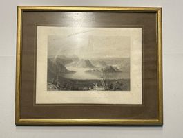 Stich Rigi Luzern Sicht auf Vierwaldstättersee