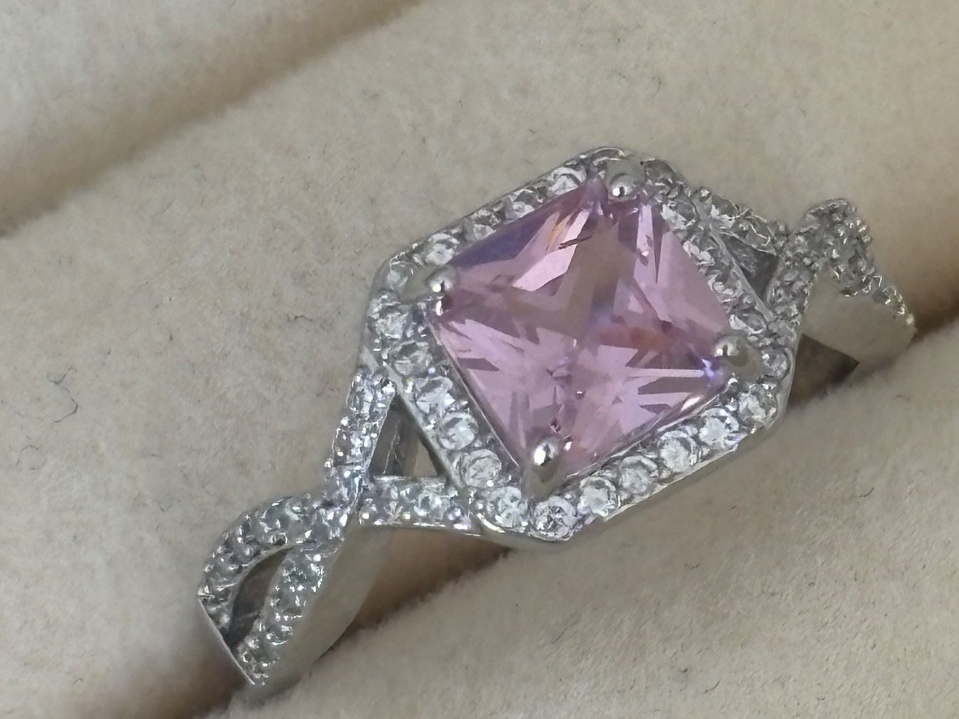 Ringe: Luxus Elegante Gr.19/9 Ring Farbe: Silber/Rosa – Neu (gemäss Beschreibung) aus Biel-Bienne von Roserosse13 1