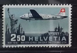 MA511) F42, Flugpostmarken Douglas-DC4 postfrisch Kt. 35.-