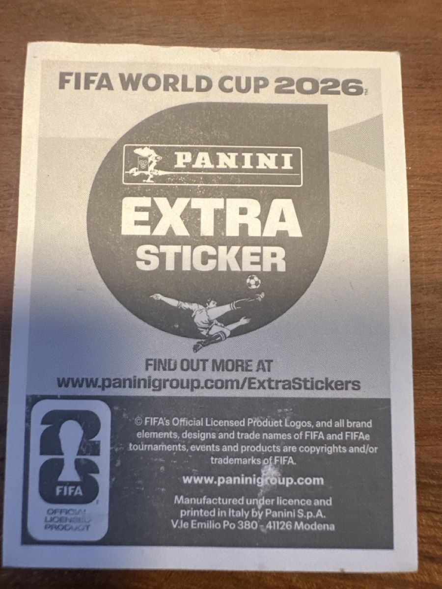 Panini Carte collezionabili: Jude Bellingham extra sticker panini normal 2026 – Usato da Zürich venduto da peg_l7wc 1
