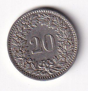 Alle Münzen: Schweiz 20 Rappen 1908 – Gebraucht aus Neuchâtel von karlpierrino 1