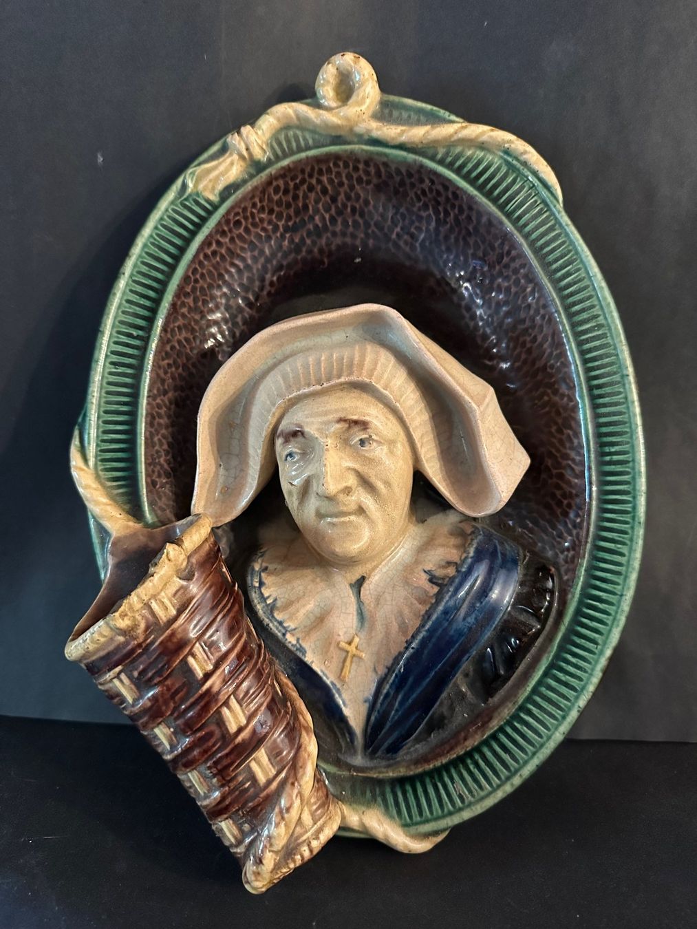 Vasen & Gefässe: Majolica Wand Vase – Gebraucht aus Saas im Prättigau von norman02