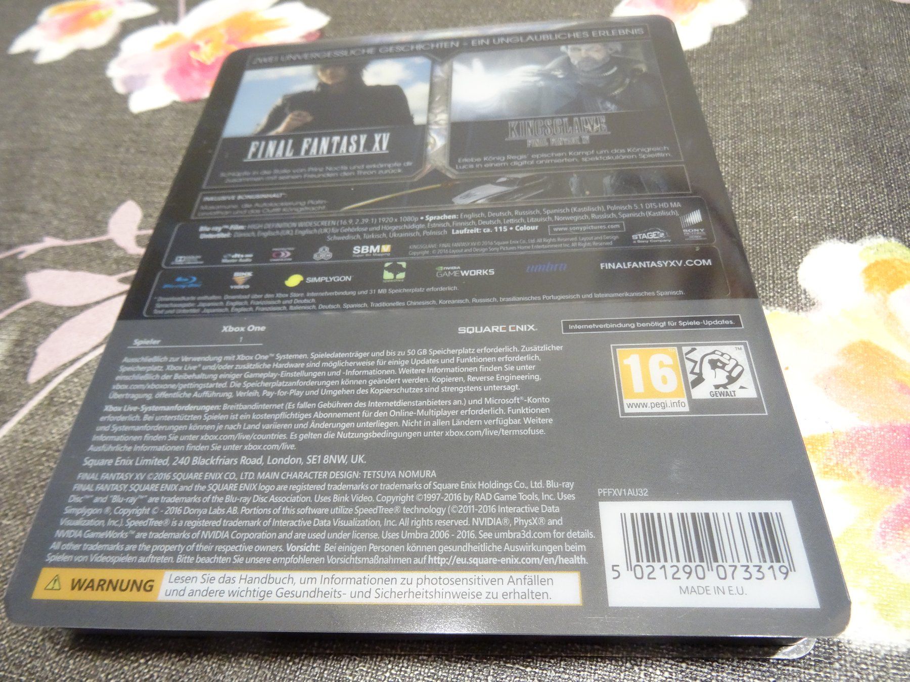 Microsoft Giochi: Final Fantasy XV STEELBOOK XBOX ONE – Usato da Olten venduto da Disc-Ausverkauf 1