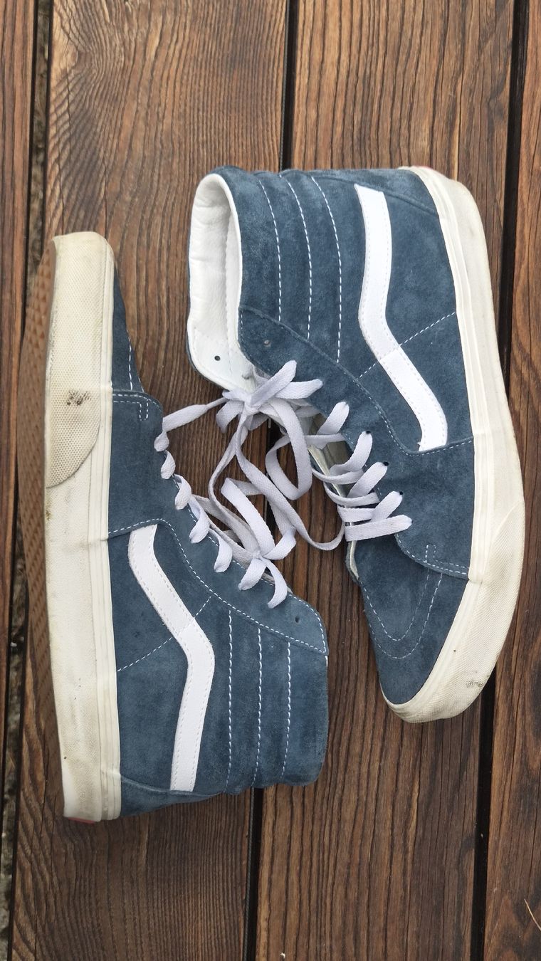 Vans Scarpe da uomo: Vans Sk8-Hi Sneaker blau suede Grösse 44 – Usato da Teufen ZH venduto da finetec 4