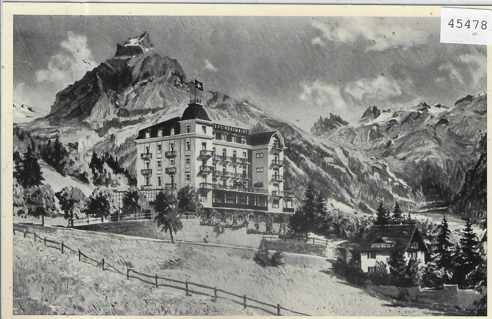 Cartoline postali: Hotel Edelweiss - Engelberg – Difettoso da Ettingen venduto da Kartenplanet