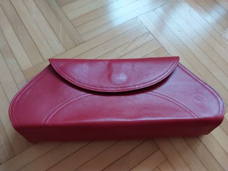 Elegante Leder-Handtasche italienische Handarbeit Vintage
