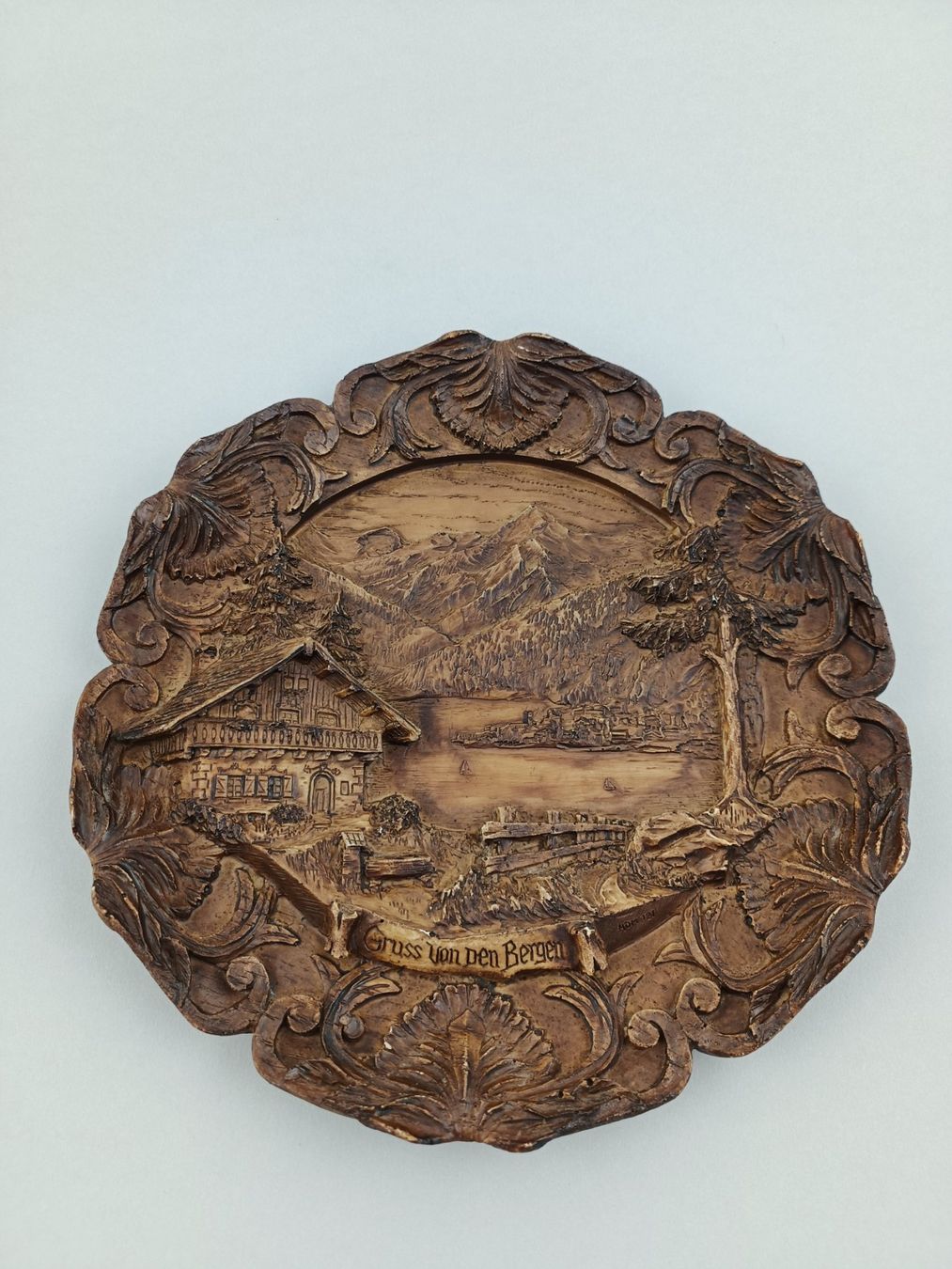Piatti: Vintage 3D Schweizer Berge – Usato da Steffisburg venduto da ZeitReise_
