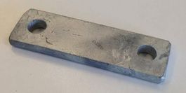 Lochplatte, 120x30mm, Doppellochplatte