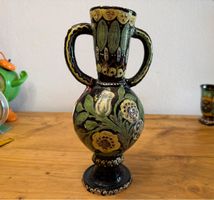 Alte Thun Keramik Krug mit Eulen