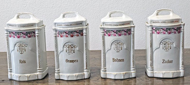 Contenitori & Simili: Antike Küchen- Vorratsdosen "JUGENDSTIL" – Usato da Zug venduto da urzeit 2