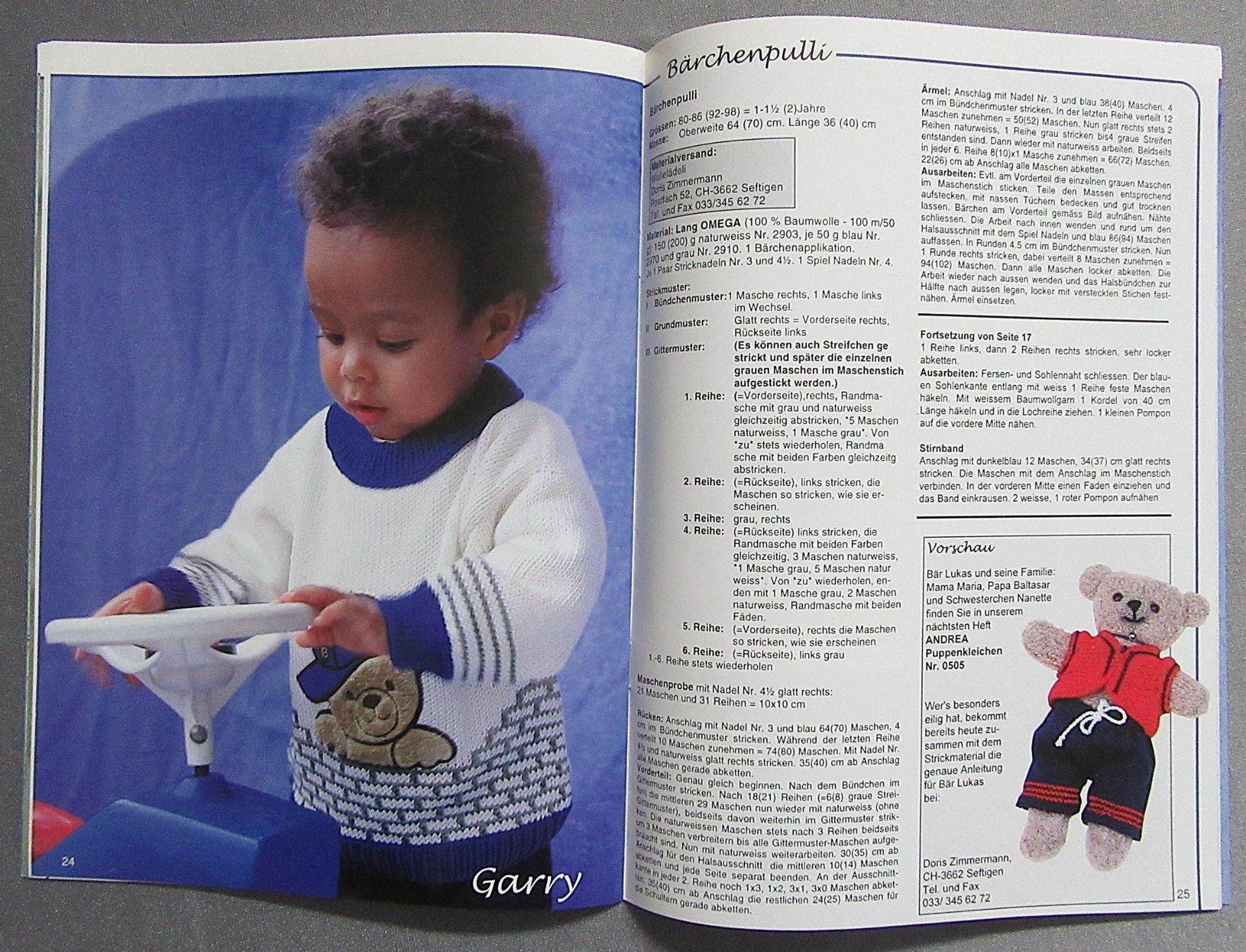 Riviste & Magazine: Andrea Strickmode • Sonderheft Baby-Extra – Usato da Auenstein venduto da Padabimbim 6