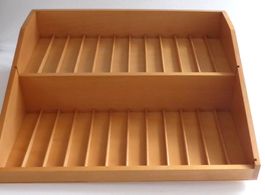 Holz-Ständer Nr. 2 für ätherische Öle 5 ml + 10 ml