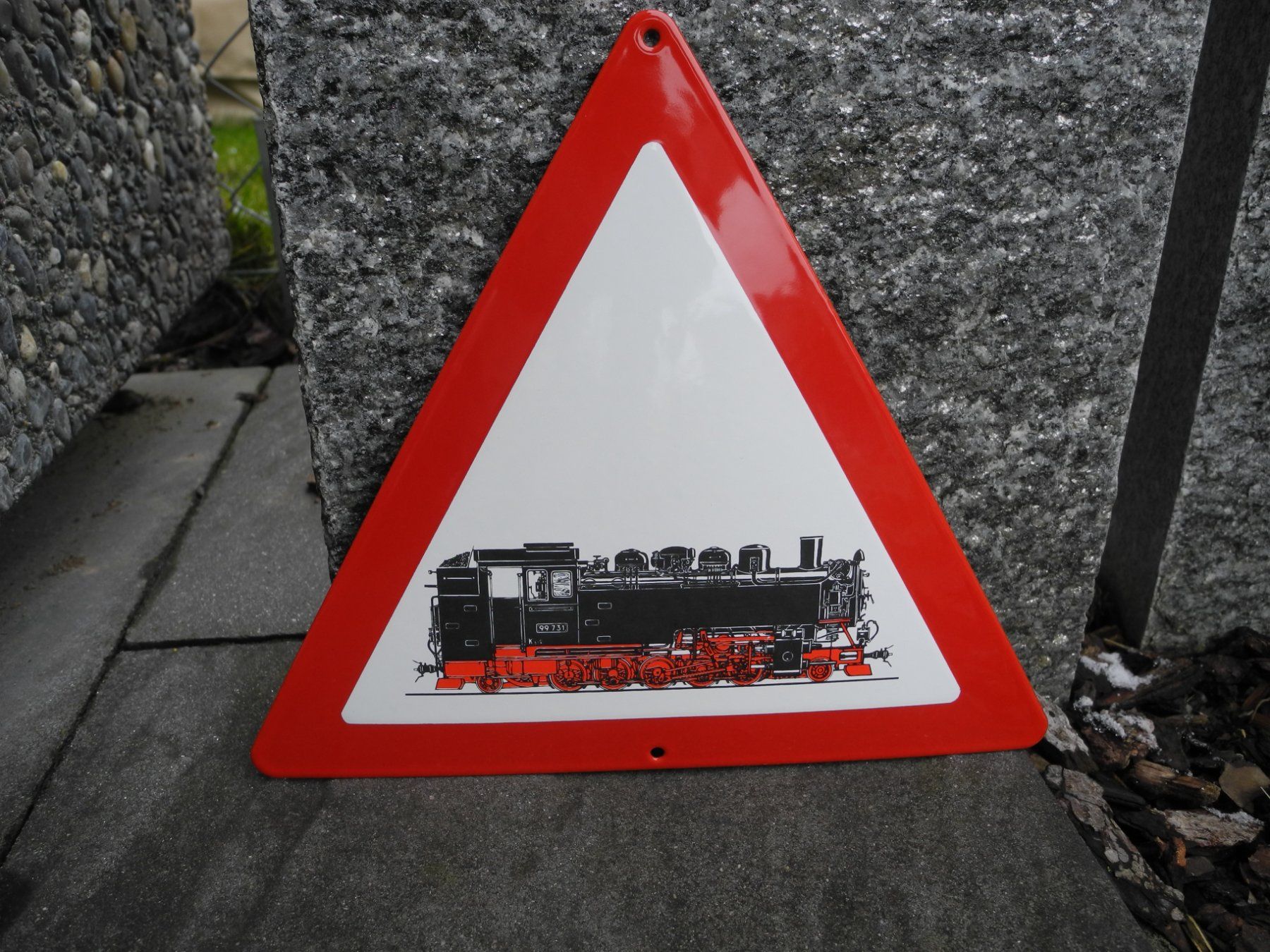 Schilder: DAMPFLOK EMAILSCHILD – Neu (gemäss Beschreibung) aus Reinach AG von Huckleberrysix 1