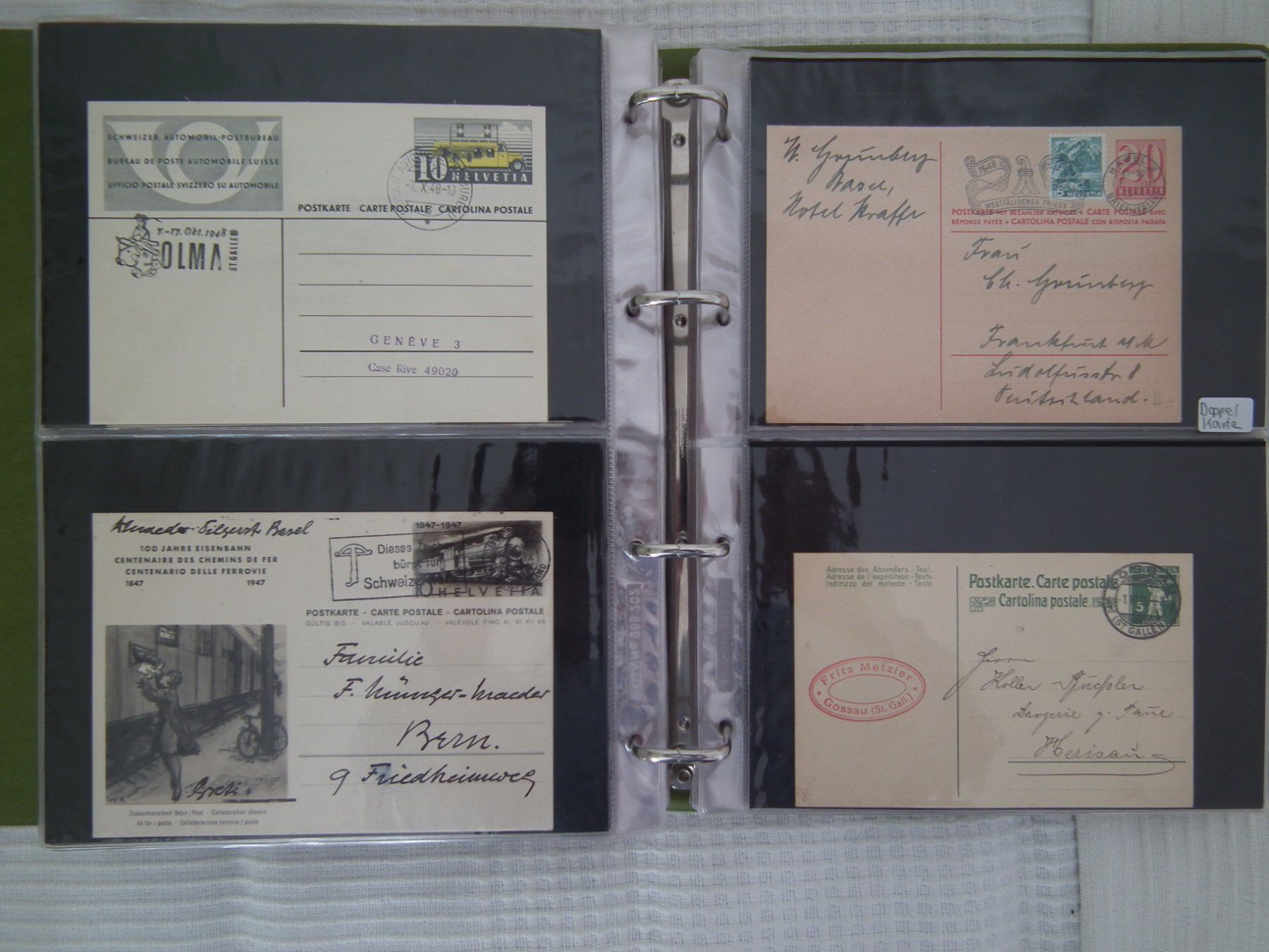 Tutti i francobolli: Album Schweiz, Briefe, Karten, Postkarten  schöne Sammlung – Usato da Kriens venduto da WULLU99 8