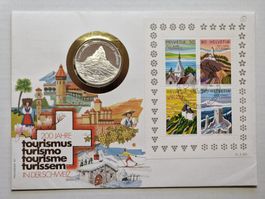 Medaille 15.2 gramm,200 Jahre Tourismus silber  999.9