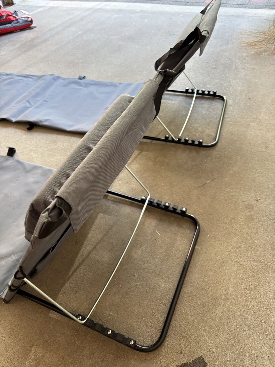 Chaises longues: 2x Chaises longues pliables camping – D'occasion à Villarimboud par hampton2012 2