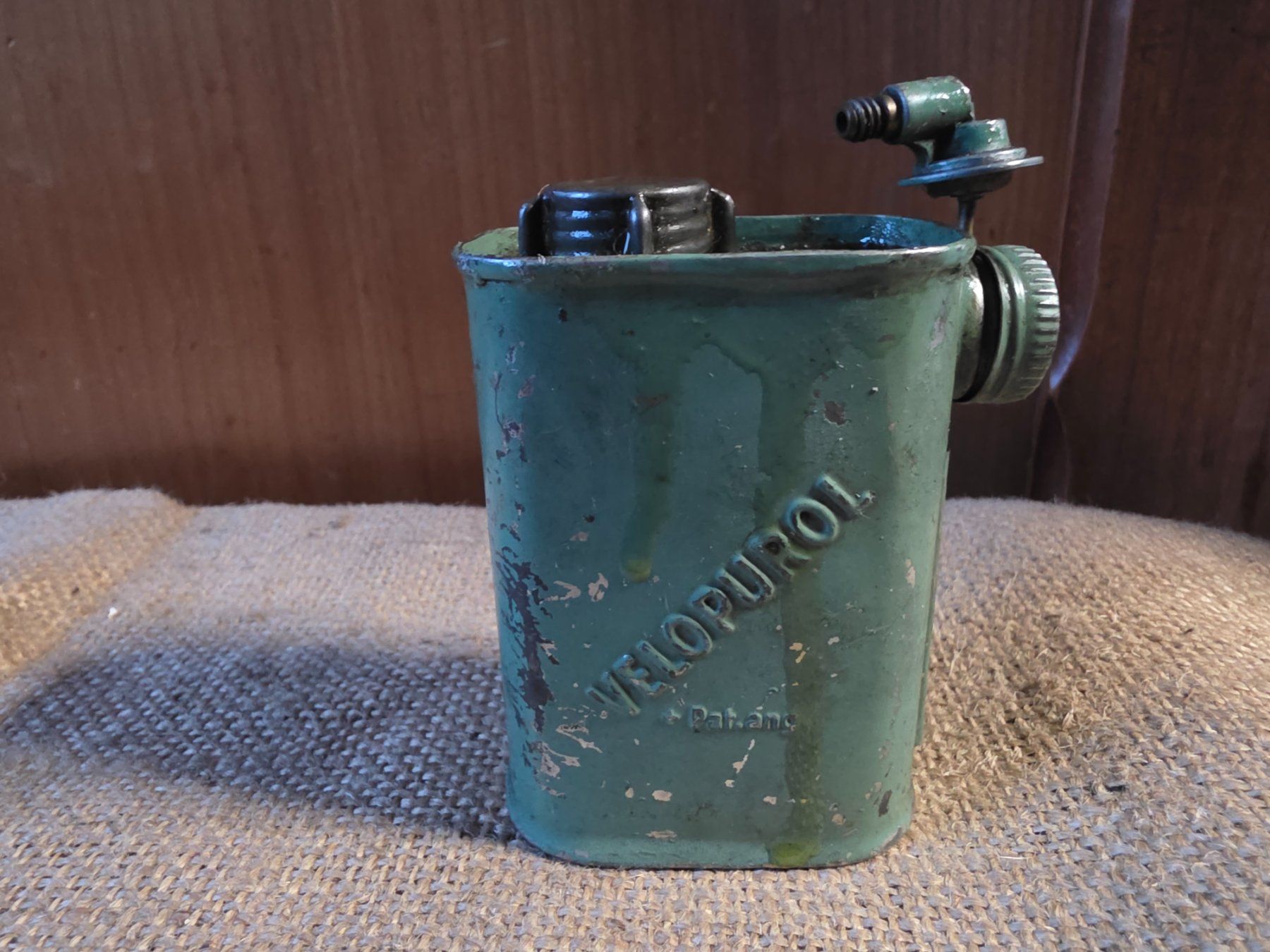 Schweizer Armee Accessori per altri veicoli: Midcentury Velopurol Öl Dose Flasche – Usato da Walterswil BE venduto da Lonitti 2