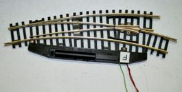 Roco H0 elektr. Bogenweiche rechts R 2 + R3, Profil 2,5 mm