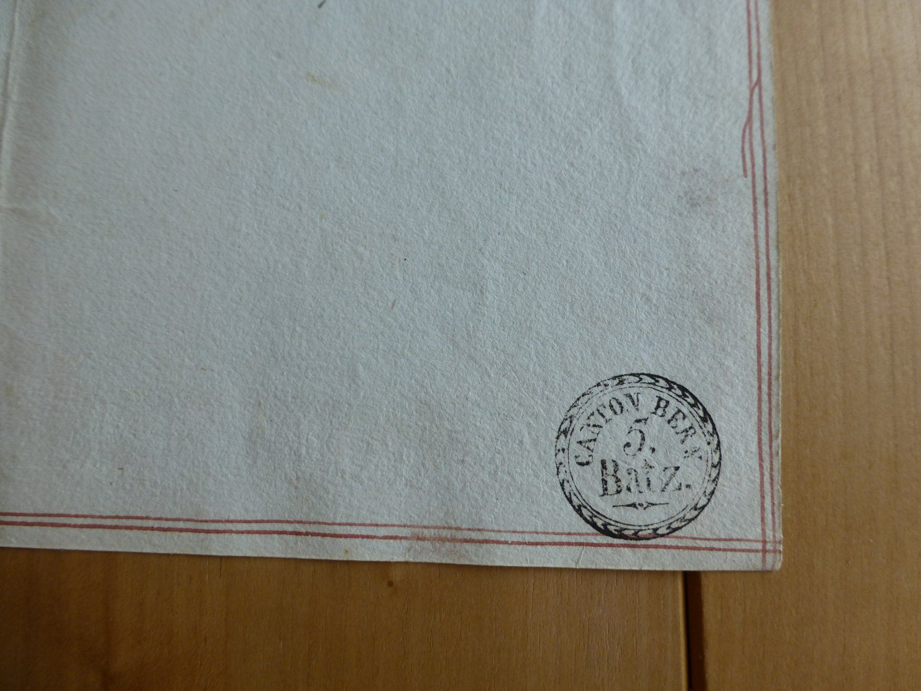 Documenti: Langenthal/ Schoren. 16. August 1832 – Usato da Bettlach venduto da 1saurer 5