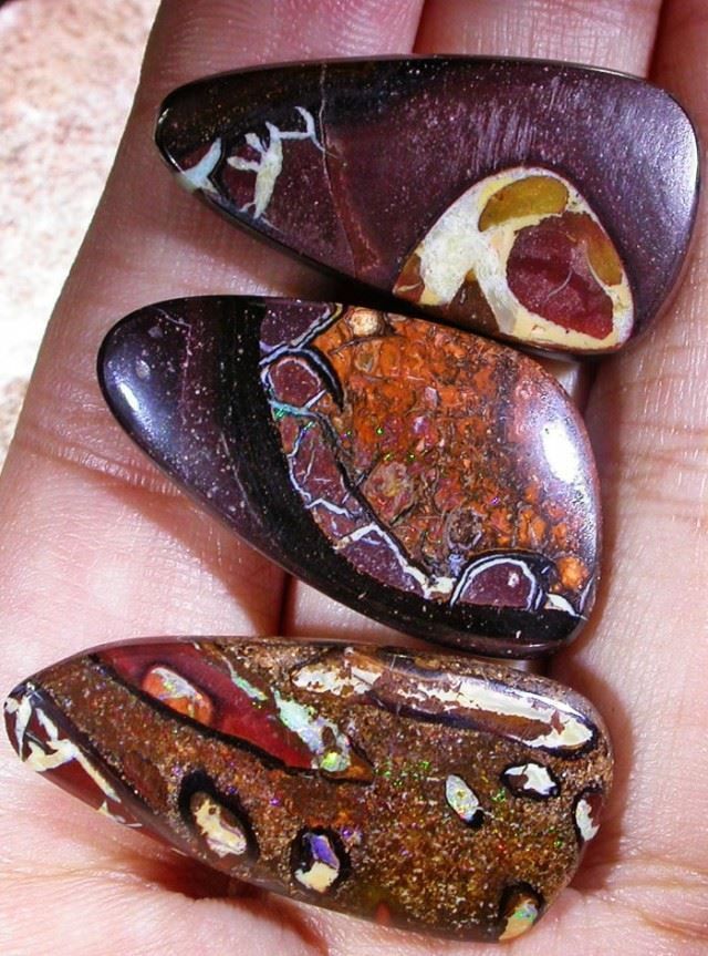 Pietre preziose: Australische Boulder Opale 77.20Cts. – Nuovo (secondo la descrizione) da Bern venduto da Grindelwaldaus 1