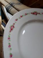 grosse Langenthal Porzellan Platte Tablett Rosen 40,5 cm alt
