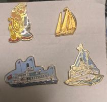 Lot de 5 Pins Vintage - Thème Maritime et Popeye!
