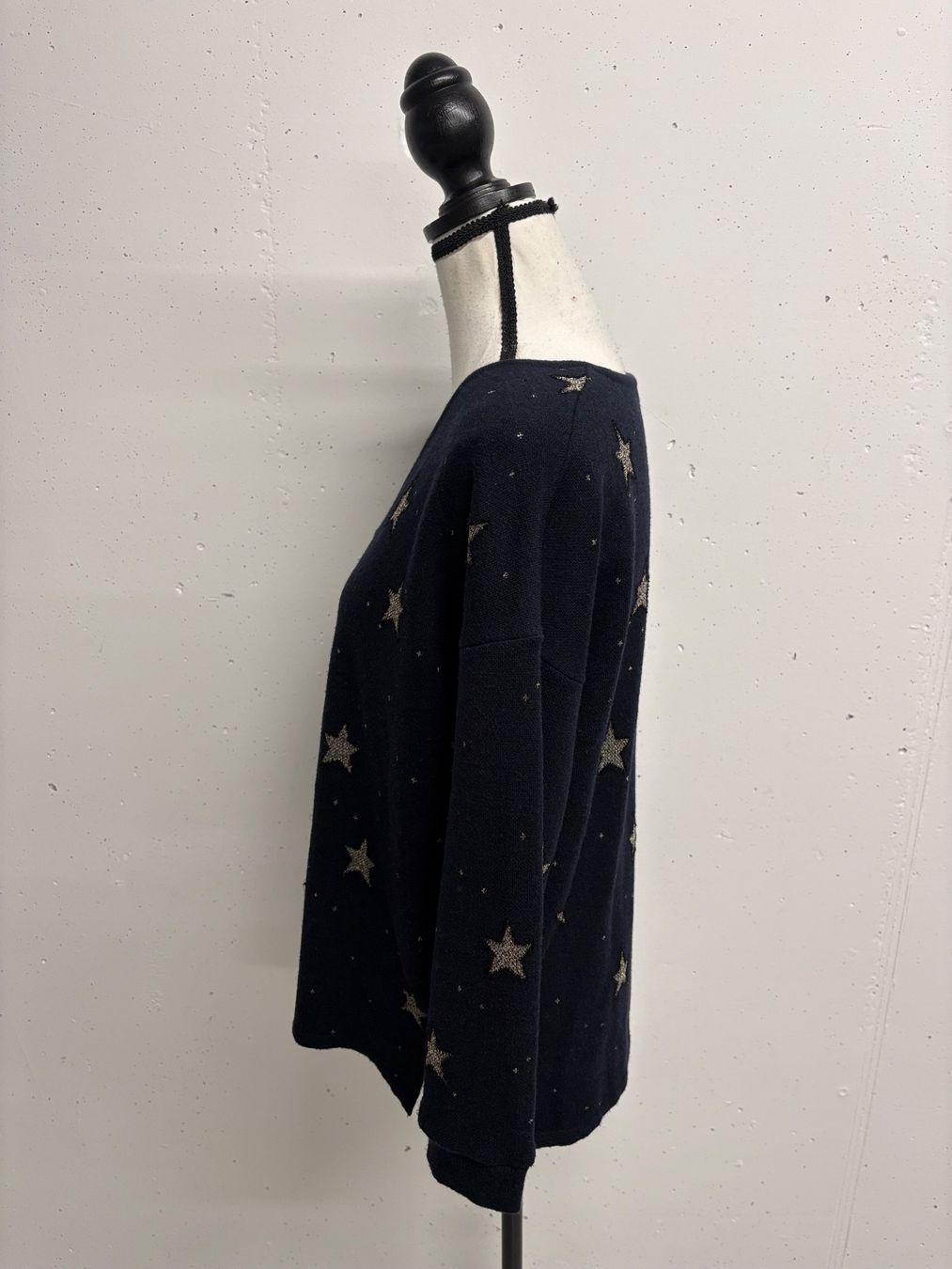 Pullover & Sweatshirts: Leo&Ugo Pullover blau mit Sternen Gr. 38 Wolle Strick – Gebraucht aus Regensdorf von secondchancefashion 2