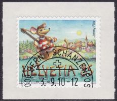 SBK-Nr. 1357A (Schweizermaus Jimmy Flitz 2010) ET-gestempelt