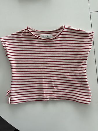 Zara T-Shirt kurzarm gestreift rot weiss Grösse 98
