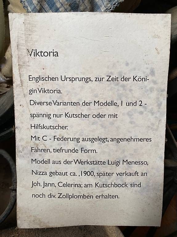 Carrozze: Kutsche (Victoria / Mylord) – Usato da Lostorf venduto da Mgs17 1