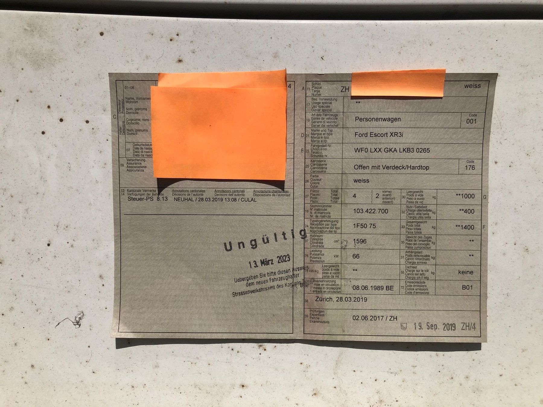 Ford Autos: * FORD ESCORT XR3i * – Gebraucht aus Horgen von Roka63 8