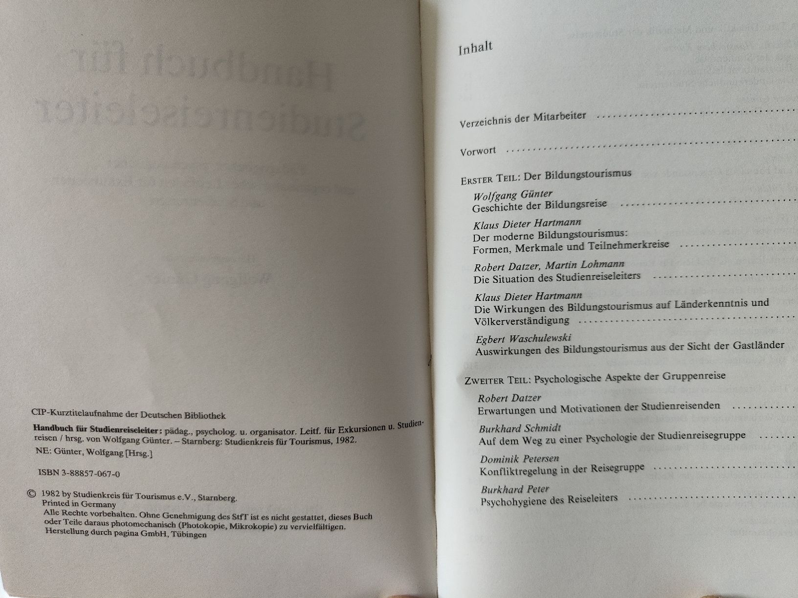 Bücher: Handbuch für Studienreiseleiter Pädagogischer Leiter 1982 – Gebraucht aus Gossau SG von mog_2q7f 2