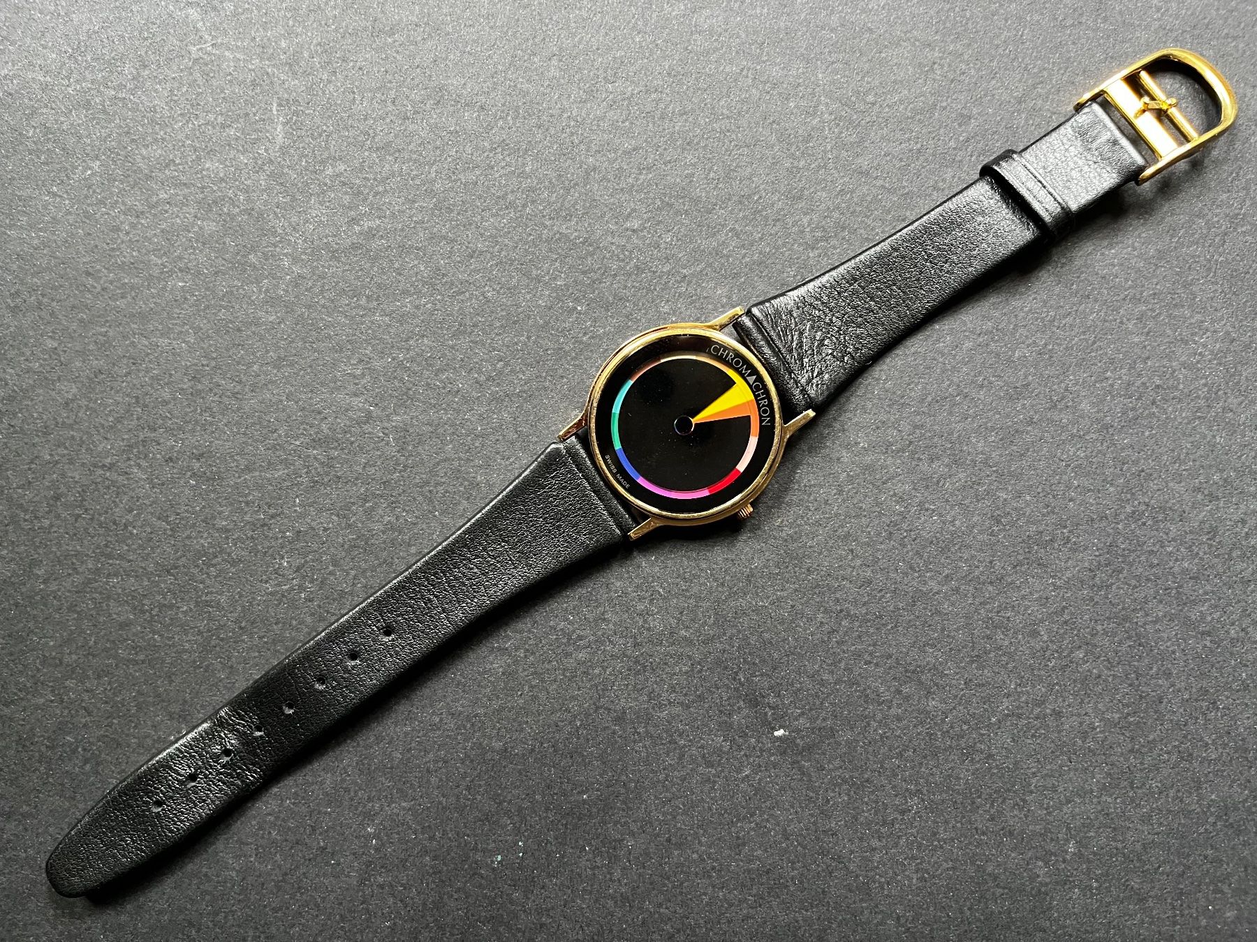 Orologi: CHROMaCHRON Colour Time - selten - goldige Variante – Usato da Zürich venduto da FV.vintage 1