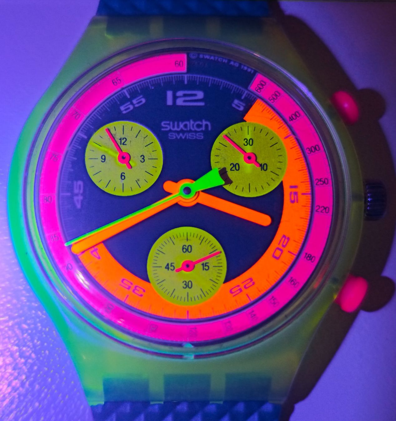 Swatch Orologi: Swatch⌚CHRONO GRAND PRIX - SCJ101 – Nuovo (secondo la descrizione) da Eschenbach SG venduto da Piratenschatz 1