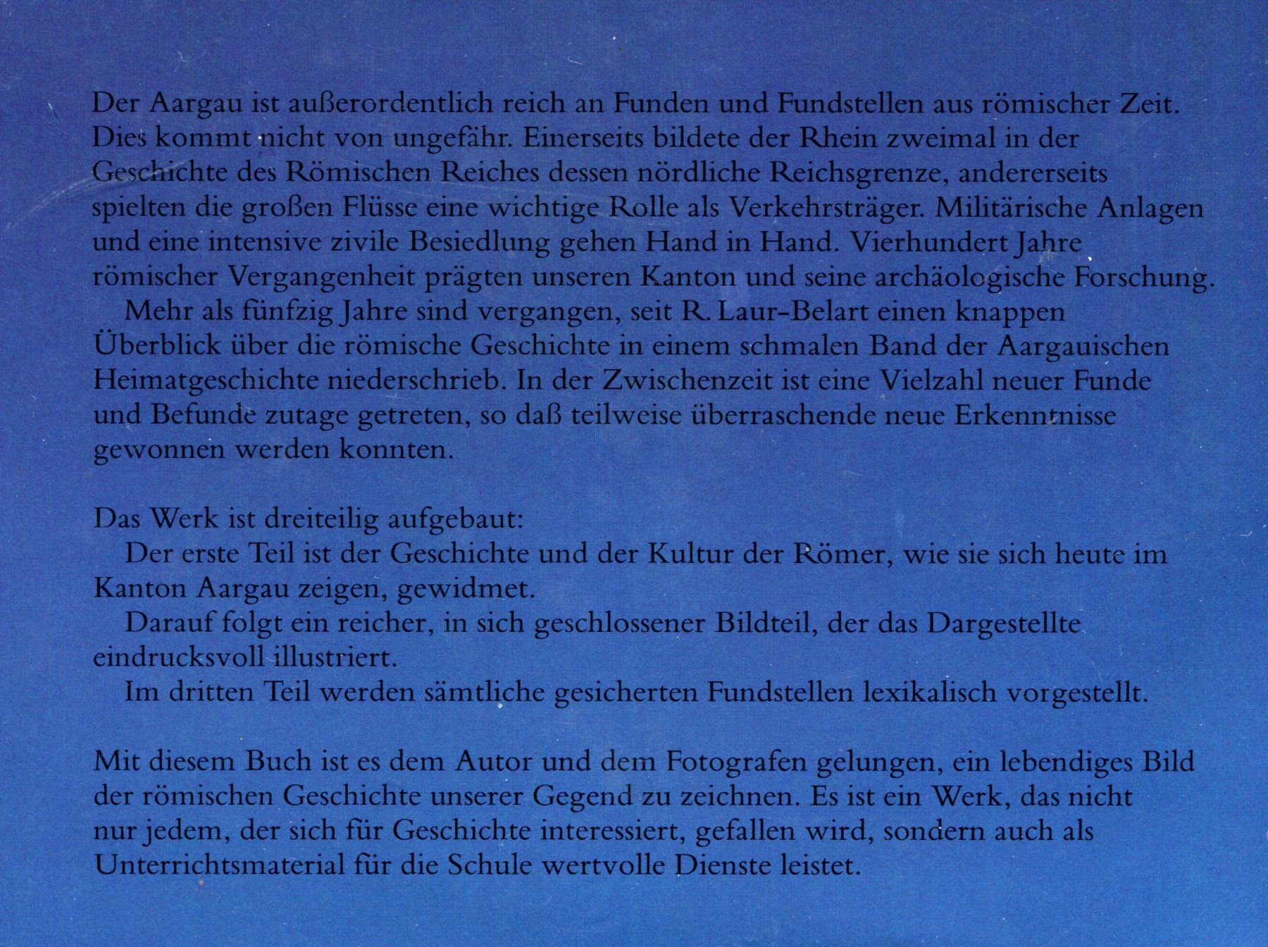 Bücher: Aargau, Römer, Archäologie, Geschichte – Gebraucht aus Aarau von Elmaar41 1